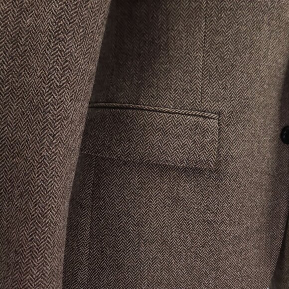 J. Crew Men's Ludlow Herringbone Sport Coat Blazer 40R - Picture 6 of 14